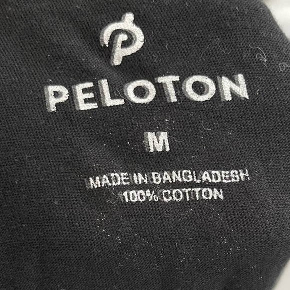 Peloton 100% Cotton Black Workout T-shirt size Medium - Picture 5 of 5